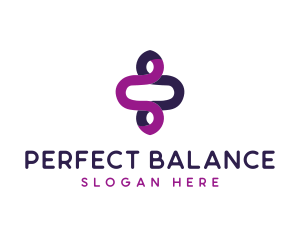 Modern Loop Balance logo design