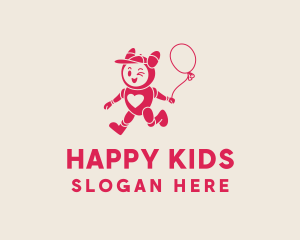 Happy Robot Balloon logo design