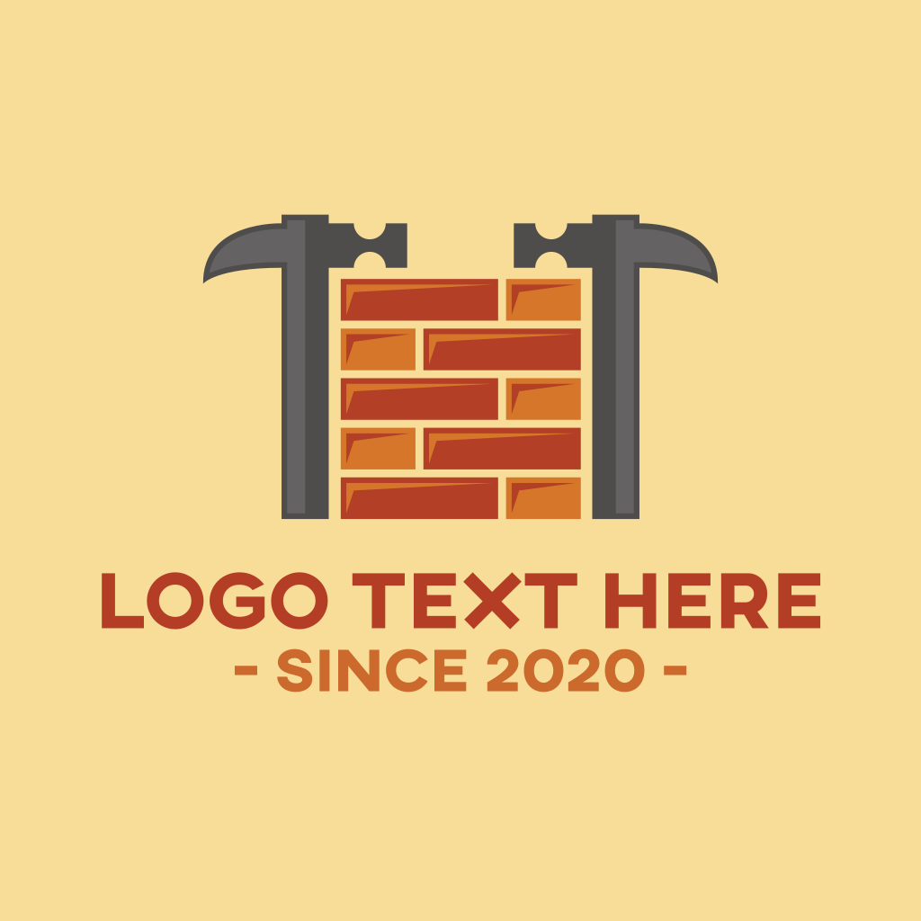Brick Hammer Construction Logo | BrandCrowd Logo Maker