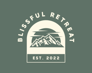 Provincial - Hipster Mountain Sunset logo design