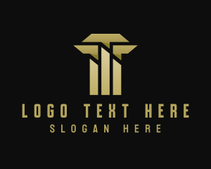 Letter T - Elegant Bar Towers logo design