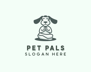 Yoga Pet Dog Puppy logo design