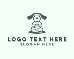 Mascot - Yoga Pet Dog Puppy logo design