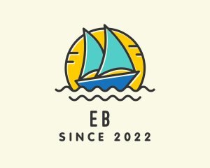 Tourism - Summer Travel Boat logo design