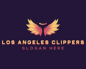 Angelic Wings Memorial logo design