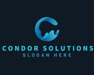 Water Wave Pool logo design