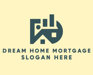 Mortgage - Housing Mortgage Letter D logo design