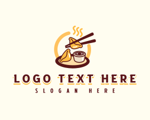 Steamed - Dumpling Asian Cuisine logo design