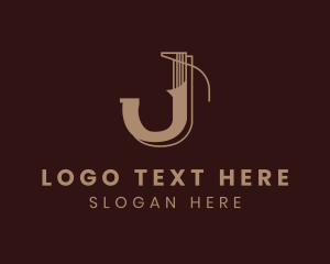 Stock Market - Luxury Gold Business Letter J logo design