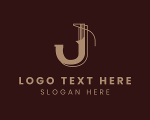 Luxury Gold Business Letter J Logo