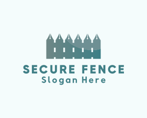 Fencing - Pen Backyard Fence logo design