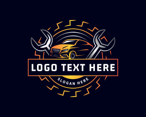 Transport - Car Wrench Maintenance logo design