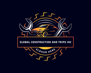 Transport - Car Wrench Maintenance logo design