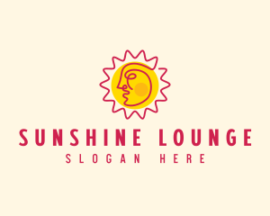 Summer Sun Face logo design