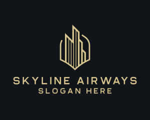 City Skyscraper Building Realty  logo design