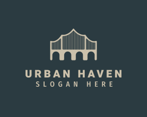 Urban Bridge Infrastructure logo design