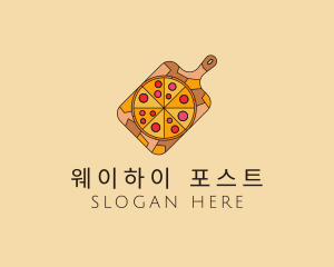 Pepperoni Pizza Pan logo design