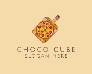 Pizza Shop - Pepperoni Pizza Pan logo design