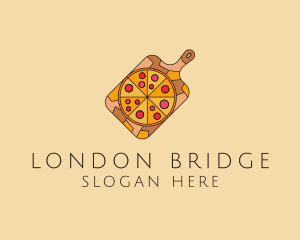 Pepperoni Pizza Pan logo design