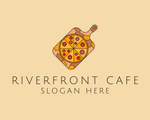 Pepperoni Pizza Pan logo design