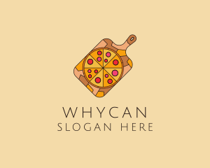 Dough - Pepperoni Pizza Pan logo design