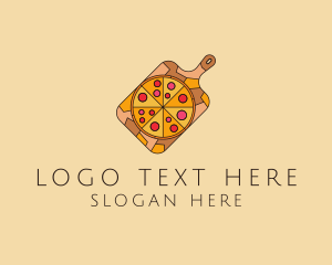 Dough - Pepperoni Pizza Pan logo design