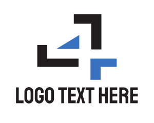 Minimalist Number 4  logo design