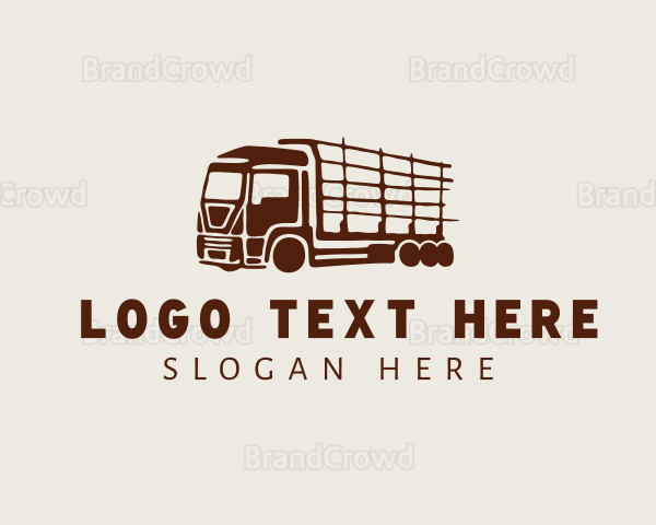 Farm Logistic Truck Logo