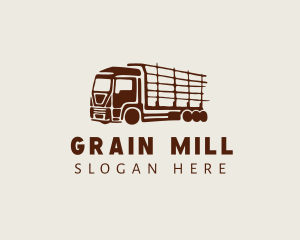 Farm Logistic Truck logo design