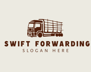 Farm Logistic Truck logo design