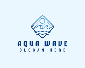 Beach Wave Sun logo design