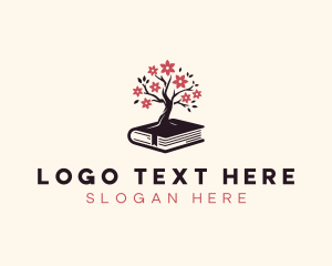 Literature - Book Tree Tutoring logo design