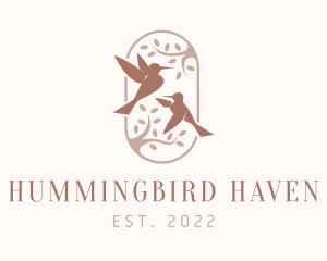 Hummingbird Avian Birdwatcher logo design