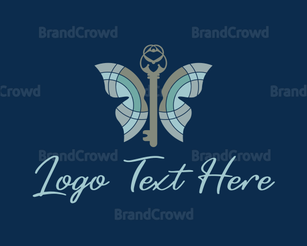 Butterfly Insect Key Logo