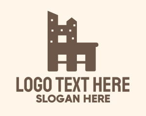Wooden - City Apartment Furniture Chair logo design