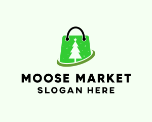 Christmas Market Bag  logo design