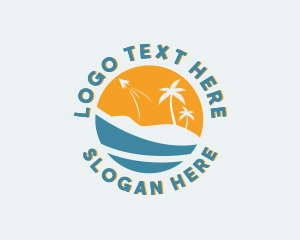 Resort - Beach Resort Travel logo design