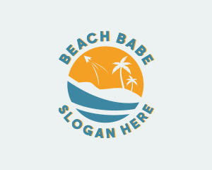 Beach Resort Travel logo design