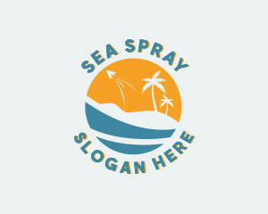 Beach Resort Travel logo design