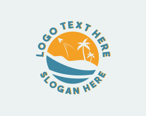 Surf - Beach Resort Travel logo design