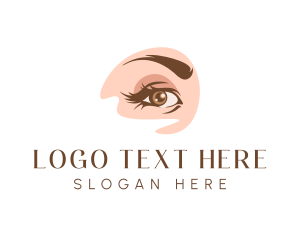 Cosmetic Tattoo - Fashion Makeup Eyebrow logo design