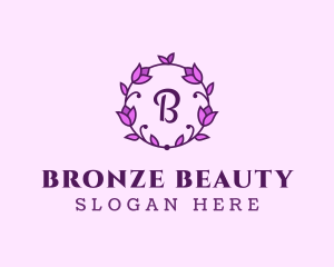 Pink Feminine Flower logo design