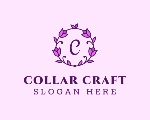 Pink Feminine Flower logo design