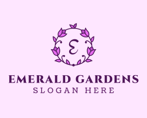 Pink Feminine Flower logo design