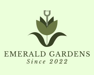 Gardening Shovel Plant logo design