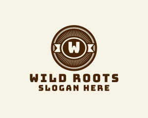 Wild West Antique Pub logo design