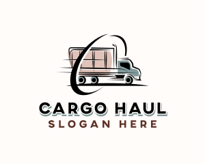 Logistics Truck Delivery logo design