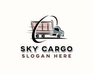 Logistics Truck Delivery logo design