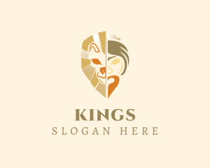 King Lion Head logo design