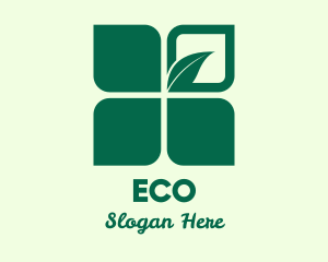 Eco Leaf Symbol logo design